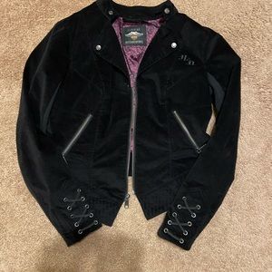 Suede Harley Davidson lightweight lined jacket
